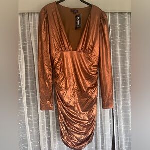 NWT Copper boutique dress L